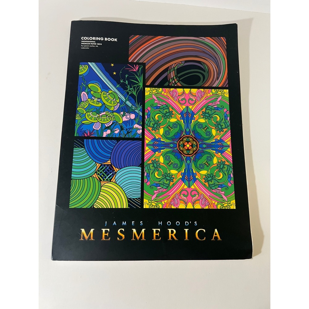 James Hood Mesmerica Professional Coloring Book 180g Premium Paper 12 Pages